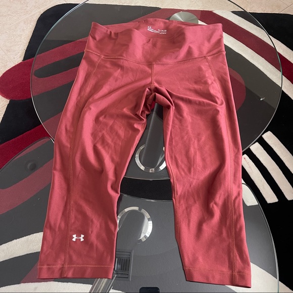 Under Armour Womens HeatGear  Compression Capri Leggings Size XL - Picture 2 of 6